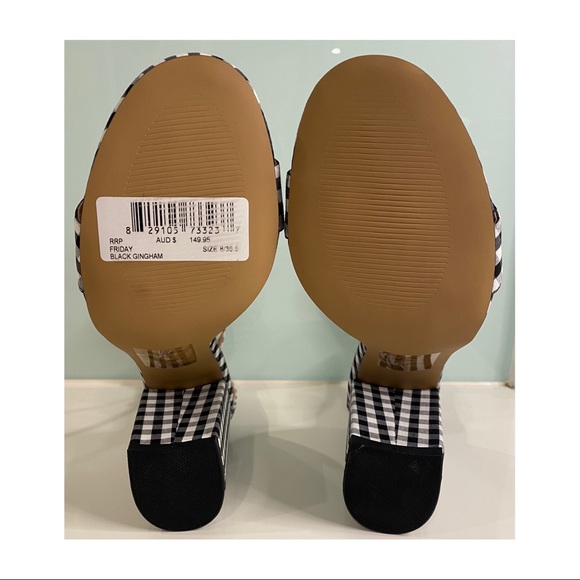 Steve Madden Friday gingham high heeled sandal 8 - Picture 8 of 9